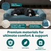 image:imageFurHaven Classic Sofa Orthopedic Dog Bed for Large Dogs with Orthopedic Egg Crate with a Solid Orthopedic Foam Base for Joint Support Removable Washable Cover Large Quilted Sofa Iron GraySmoke Gray