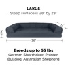image:imageFurHaven Classic Sofa Orthopedic Dog Bed for Large Dogs with Orthopedic Egg Crate with a Solid Orthopedic Foam Base for Joint Support Removable Washable Cover Large Quilted Sofa Iron GrayIron Gray