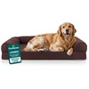 image:imageFurHaven Classic Sofa Orthopedic Dog Bed for Large Dogs with Orthopedic Egg Crate with a Solid Orthopedic Foam Base for Joint Support Removable Washable Cover Large Quilted Sofa Iron GrayCoffee