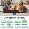 image:imageFurHaven Classic Sofa Orthopedic Dog Bed for Large Dogs with Orthopedic Egg Crate with a Solid Orthopedic Foam Base for Joint Support Removable Washable Cover Large Quilted Sofa Iron GrayCoffee