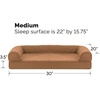 image:imageFurHaven Classic Sofa Orthopedic Dog Bed for Large Dogs with Orthopedic Egg Crate with a Solid Orthopedic Foam Base for Joint Support Removable Washable Cover Large Quilted Sofa Iron GrayToasted Brown