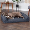image:imageFurHaven Classic Sofa Orthopedic Dog Bed for Large Dogs with Orthopedic Egg Crate with a Solid Orthopedic Foam Base for Joint Support Removable Washable Cover Large Quilted Sofa Iron GrayIron Gray