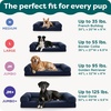 image:imageFurHaven Classic Sofa Orthopedic Dog Bed for Large Dogs with Orthopedic Egg Crate with a Solid Orthopedic Foam Base for Joint Support Removable Washable Cover Large Quilted Sofa Iron GrayToasted Brown