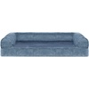 image:imageFurHaven Classic Sofa Orthopedic Dog Bed for Large Dogs with Orthopedic Egg Crate with a Solid Orthopedic Foam Base for Joint Support Removable Washable Cover Large Quilted Sofa Iron GrayHarbor Blue