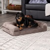 image:imageFurHaven Classic Sofa Orthopedic Dog Bed for Large Dogs with Orthopedic Egg Crate with a Solid Orthopedic Foam Base for Joint Support Removable Washable Cover Large Quilted Sofa Iron GrayDriftwood Brown
