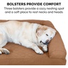 image:imageFurHaven Classic Sofa Orthopedic Dog Bed for Large Dogs with Orthopedic Egg Crate with a Solid Orthopedic Foam Base for Joint Support Removable Washable Cover Large Quilted Sofa Iron GrayToasted Brown