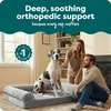 image:imageFurHaven Classic Sofa Orthopedic Dog Bed for Large Dogs with Orthopedic Egg Crate with a Solid Orthopedic Foam Base for Joint Support Removable Washable Cover Large Quilted Sofa Iron GraySmoke Gray