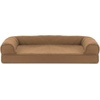 image:imageFurHaven Classic Sofa Orthopedic Dog Bed for Large Dogs with Orthopedic Egg Crate with a Solid Orthopedic Foam Base for Joint Support Removable Washable Cover Large Quilted Sofa Iron GrayToasted Brown