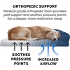 image:imageFurHaven Classic Sofa Orthopedic Dog Bed for Large Dogs with Orthopedic Egg Crate with a Solid Orthopedic Foam Base for Joint Support Removable Washable Cover Large Quilted Sofa Iron GrayNavy Blue