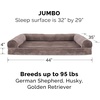 image:imageFurHaven Classic Sofa Orthopedic Dog Bed for Large Dogs with Orthopedic Egg Crate with a Solid Orthopedic Foam Base for Joint Support Removable Washable Cover Large Quilted Sofa Iron GrayDriftwood Brown