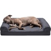 image:imageFurHaven Classic Sofa Orthopedic Dog Bed for Large Dogs with Orthopedic Egg Crate with a Solid Orthopedic Foam Base for Joint Support Removable Washable Cover Large Quilted Sofa Iron GrayIron Gray