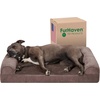 image:imageFurHaven Classic Sofa Orthopedic Dog Bed for Large Dogs with Orthopedic Egg Crate with a Solid Orthopedic Foam Base for Joint Support Removable Washable Cover Large Quilted Sofa Iron GrayDriftwood Brown
