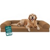image:imageFurHaven Classic Sofa Orthopedic Dog Bed for Large Dogs with Orthopedic Egg Crate with a Solid Orthopedic Foam Base for Joint Support Removable Washable Cover Large Quilted Sofa Iron GrayToasted Brown