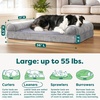 image:imageFurHaven Classic Sofa Orthopedic Dog Bed for Large Dogs with Orthopedic Egg Crate with a Solid Orthopedic Foam Base for Joint Support Removable Washable Cover Large Quilted Sofa Iron GraySmoke Gray