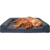 image:imageFurHaven Classic Sofa Orthopedic Dog Bed for Large Dogs with Orthopedic Egg Crate with a Solid Orthopedic Foam Base for Joint Support Removable Washable Cover Large Quilted Sofa Iron GrayIron Gray