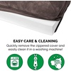 image:imageFurHaven Classic Sofa Orthopedic Dog Bed for Large Dogs with Orthopedic Egg Crate with a Solid Orthopedic Foam Base for Joint Support Removable Washable Cover Large Quilted Sofa Iron GrayDriftwood Brown