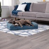 image:imageFurHaven Classic Sofa Orthopedic Dog Bed for Large Dogs with Orthopedic Egg Crate with a Solid Orthopedic Foam Base for Joint Support Removable Washable Cover Large Quilted Sofa Iron GrayHarbor Blue