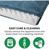 image:imageFurHaven Classic Sofa Orthopedic Dog Bed for Large Dogs with Orthopedic Egg Crate with a Solid Orthopedic Foam Base for Joint Support Removable Washable Cover Large Quilted Sofa Iron GrayHarbor Blue