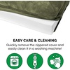 image:imageFurHaven Classic Sofa Orthopedic Dog Bed for Large Dogs with Orthopedic Egg Crate with a Solid Orthopedic Foam Base for Joint Support Removable Washable Cover Large Quilted Sofa Iron GrayDark Sage