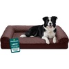 image:imageFurHaven Classic Sofa Orthopedic Dog Bed for Large Dogs with Orthopedic Egg Crate with a Solid Orthopedic Foam Base for Joint Support Removable Washable Cover Large Quilted Sofa Iron GrayCoffee
