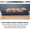 image:imageFurHaven Classic Sofa Orthopedic Dog Bed for Large Dogs with Orthopedic Egg Crate with a Solid Orthopedic Foam Base for Joint Support Removable Washable Cover Large Quilted Sofa Iron GrayIron Gray