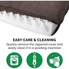 image:imageFurHaven Classic Sofa Orthopedic Dog Bed for Large Dogs with Orthopedic Egg Crate with a Solid Orthopedic Foam Base for Joint Support Removable Washable Cover Large Quilted Sofa Iron GrayCoffee