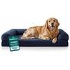 image:imageFurHaven Classic Sofa Orthopedic Dog Bed for Large Dogs with Orthopedic Egg Crate with a Solid Orthopedic Foam Base for Joint Support Removable Washable Cover Large Quilted Sofa Iron GrayNavy Blue