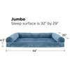 image:imageFurHaven Classic Sofa Orthopedic Dog Bed for Large Dogs with Orthopedic Egg Crate with a Solid Orthopedic Foam Base for Joint Support Removable Washable Cover Large Quilted Sofa Iron GrayHarbor Blue