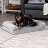 image:imageFurHaven Classic Sofa Orthopedic Dog Bed for Large Dogs with Orthopedic Egg Crate with a Solid Orthopedic Foam Base for Joint Support Removable Washable Cover Large Quilted Sofa Iron GraySmoke Gray