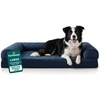 image:imageFurHaven Classic Sofa Orthopedic Dog Bed for Large Dogs with Orthopedic Egg Crate with a Solid Orthopedic Foam Base for Joint Support Removable Washable Cover Large Quilted Sofa Iron GrayNavy Blue