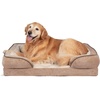 image:imageFurHaven Cooling Gel Dog Bed for Large Dogs Perfect Comfort Sofa Bed with Cool GelTop Foam with a Solid Orthopedic Foam Base for Joint Support Washable Cover Jumbo XL Plush amp Velvet Granite GrayBrownstone