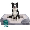 image:imageFurHaven Cooling Gel Dog Bed for Large Dogs Perfect Comfort Sofa Bed with Cool GelTop Foam with a Solid Orthopedic Foam Base for Joint Support Washable Cover Jumbo XL Plush amp Velvet Granite GrayGranite Gray