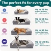 image:imageFurHaven Cooling Gel Dog Bed for Large Dogs Perfect Comfort Sofa Bed with Cool GelTop Foam with a Solid Orthopedic Foam Base for Joint Support Washable Cover Jumbo XL Plush amp Velvet Granite GrayCeladon Green