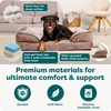 image:imageFurHaven Cooling Gel Dog Bed for Large Dogs Perfect Comfort Sofa Bed with Cool GelTop Foam with a Solid Orthopedic Foam Base for Joint Support Washable Cover Jumbo XL Plush amp Velvet Granite GrayBrownstone