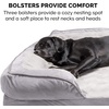 image:imageFurHaven Cooling Gel Dog Bed for Large Dogs Perfect Comfort Sofa Bed with Cool GelTop Foam with a Solid Orthopedic Foam Base for Joint Support Washable Cover Jumbo XL Plush amp Velvet Granite GrayGranite Gray