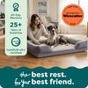 image:imageFurHaven Cooling Gel Dog Bed for Large Dogs Perfect Comfort Sofa Bed with Cool GelTop Foam with a Solid Orthopedic Foam Base for Joint Support Washable Cover Jumbo XL Plush amp Velvet Granite GrayGranite Gray