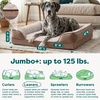 image:imageFurHaven Cooling Gel Dog Bed for Large Dogs Perfect Comfort Sofa Bed with Cool GelTop Foam with a Solid Orthopedic Foam Base for Joint Support Washable Cover Jumbo XL Plush amp Velvet Granite GrayBrownstone
