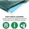 image:imageFurHaven Cooling Gel Dog Bed for Large Dogs Perfect Comfort Sofa Bed with Cool GelTop Foam with a Solid Orthopedic Foam Base for Joint Support Washable Cover Jumbo XL Plush amp Velvet Granite GrayCeladon Green