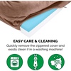 image:imageFurHaven Cooling Gel Dog Bed for Large Dogs Perfect Comfort Sofa Bed with Cool GelTop Foam with a Solid Orthopedic Foam Base for Joint Support Washable Cover Jumbo XL Plush amp Velvet Granite GrayBrownstone