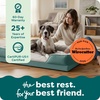 image:imageFurHaven Cooling Gel Dog Bed for Large Dogs Perfect Comfort Sofa Bed with Cool GelTop Foam with a Solid Orthopedic Foam Base for Joint Support Washable Cover Jumbo XL Plush amp Velvet Granite GrayCeladon Green