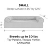 image:imageFurHaven Dog Bed Cover Replacement SofaStyle Design with Soft Quilted Sleep Surface for Cozy Comfort Machine Washable Jumbo Plus XXL Quilted Fabric Navy BlueSilver Gray
