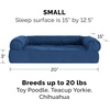 image:imageFurHaven Dog Bed Cover Replacement SofaStyle Design with Soft Quilted Sleep Surface for Cozy Comfort Machine Washable Jumbo Plus XXL Quilted Fabric Navy BlueNavy