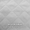 image:imageFurHaven Dog Bed Cover Replacement SofaStyle Design with Soft Quilted Sleep Surface for Cozy Comfort Machine Washable Jumbo Plus XXL Quilted Fabric Navy BlueSilver Gray