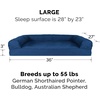 image:imageFurHaven Dog Bed Cover Replacement SofaStyle Design with Soft Quilted Sleep Surface for Cozy Comfort Machine Washable Jumbo Plus XXL Quilted Fabric Navy BlueNavy