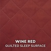 image:imageFurHaven Dog Bed Cover Replacement SofaStyle Design with Soft Quilted Sleep Surface for Cozy Comfort Machine Washable Jumbo Plus XXL Quilted Fabric Navy BlueWine Red