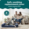 image:imageFurHaven Dog Bed Cover Replacement SofaStyle Design with Soft Quilted Sleep Surface for Cozy Comfort Machine Washable Jumbo Plus XXL Quilted Fabric Navy BlueNavy