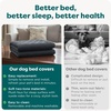 image:imageFurHaven Dog Bed Cover Replacement SofaStyle Design with Soft Quilted Sleep Surface for Cozy Comfort Machine Washable Jumbo Plus XXL Quilted Fabric Navy BlueIron Gray