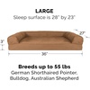 image:imageFurHaven Dog Bed Cover Replacement SofaStyle Design with Soft Quilted Sleep Surface for Cozy Comfort Machine Washable Jumbo Plus XXL Quilted Fabric Navy BlueToasted Brown