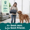 image:imageFurHaven Dog Bed Cover Replacement SofaStyle Design with Soft Quilted Sleep Surface for Cozy Comfort Machine Washable Jumbo Plus XXL Quilted Fabric Navy BlueIron Gray