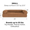 image:imageFurHaven Dog Bed Cover Replacement SofaStyle Design with Soft Quilted Sleep Surface for Cozy Comfort Machine Washable Jumbo Plus XXL Quilted Fabric Navy BlueToasted Brown